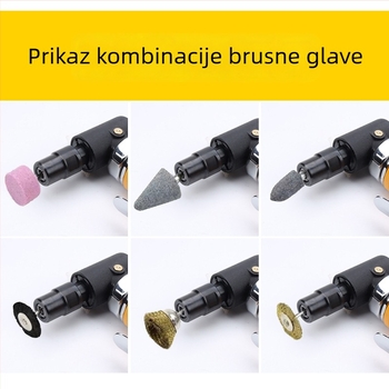 Aslan 90° kutni graviranje za drvo, pneumatska brusilica za poliranje drva, 3 mm i 6 mm koluti