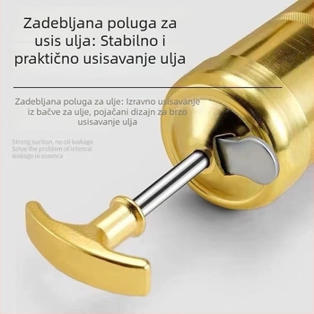 Profesionalna pištolj za podmazivanje visokim tlakom, teška konstrukcija, s jednom i dvostrukom šipkom, kapacitet 800cc, ručni alat za podmazivanje