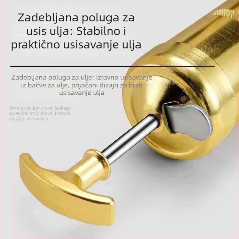 Profesionalna pištolj za podmazivanje visokim tlakom, teška konstrukcija, s jednom i dvostrukom šipkom, kapacitet 800cc, ručni alat za podmazivanje
