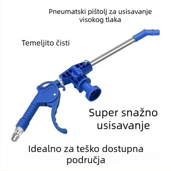 Industrijski dvostruki pneumatski pištolj za puhanje i usisavanje prašine