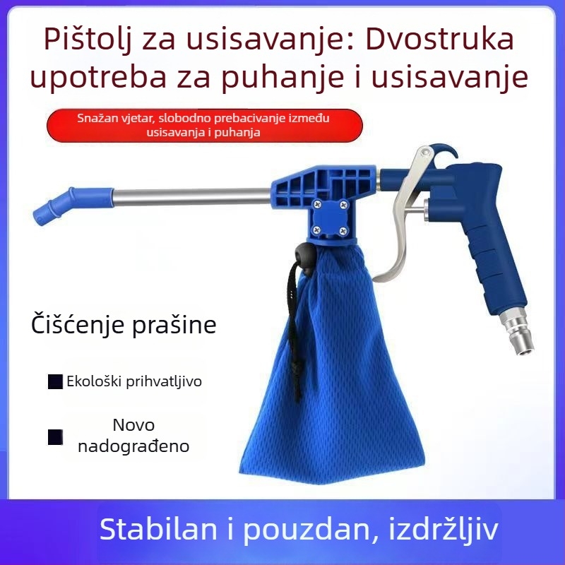 Industrijski dvostruki pneumatski pištolj za puhanje i usisavanje prašine