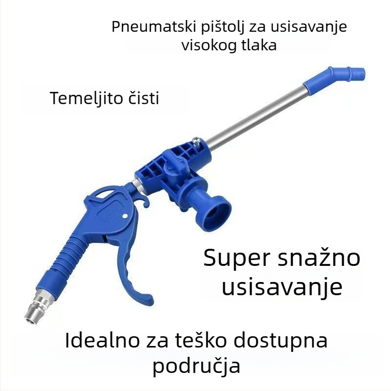 Industrijski dvostruki pneumatski pištolj za puhanje i usisavanje prašine