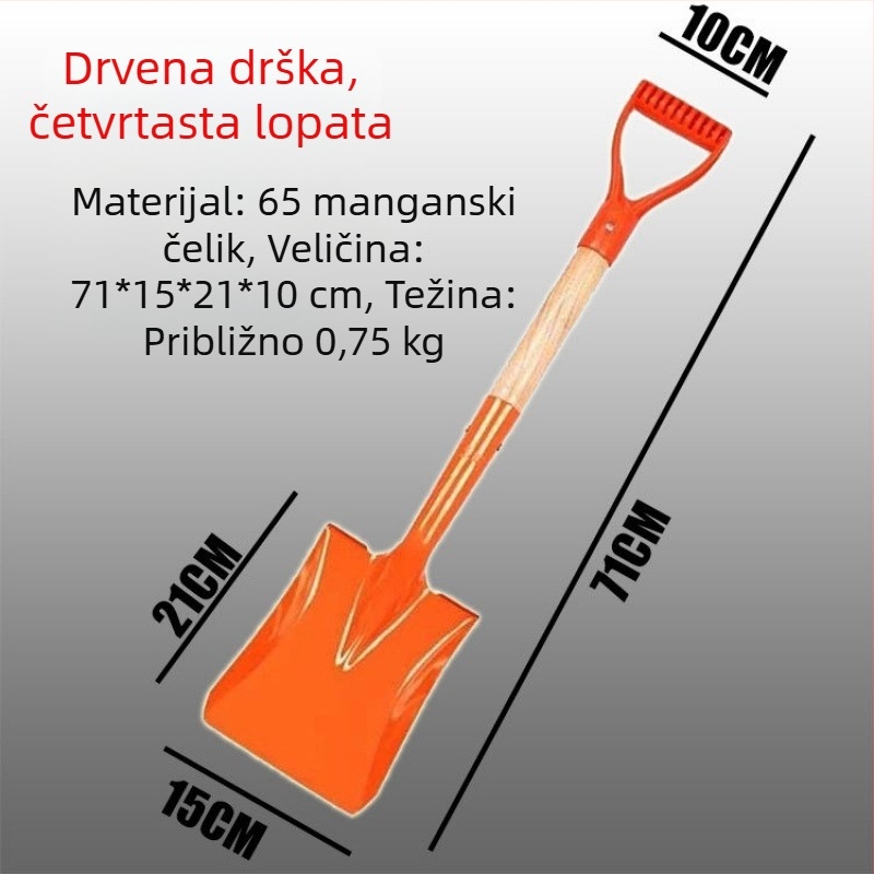 Višestruki vrtni alat: dječja mala lopatica za kopanje, presađivanje i vrtlarenje na otvorenom