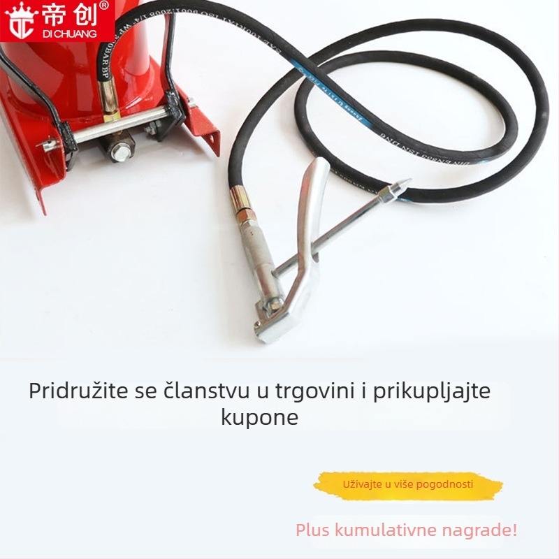 Di Chuang pedalski pištolj za mazivo, visokotlačna 4L8L, mlaznica, crijevo i kožna posuda