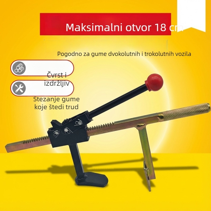 Kuke za demontažu bezdušnih guma s čvrstim čeljustima za električna vozila i motocikle, debeo i prošireni alat za demontažu guma