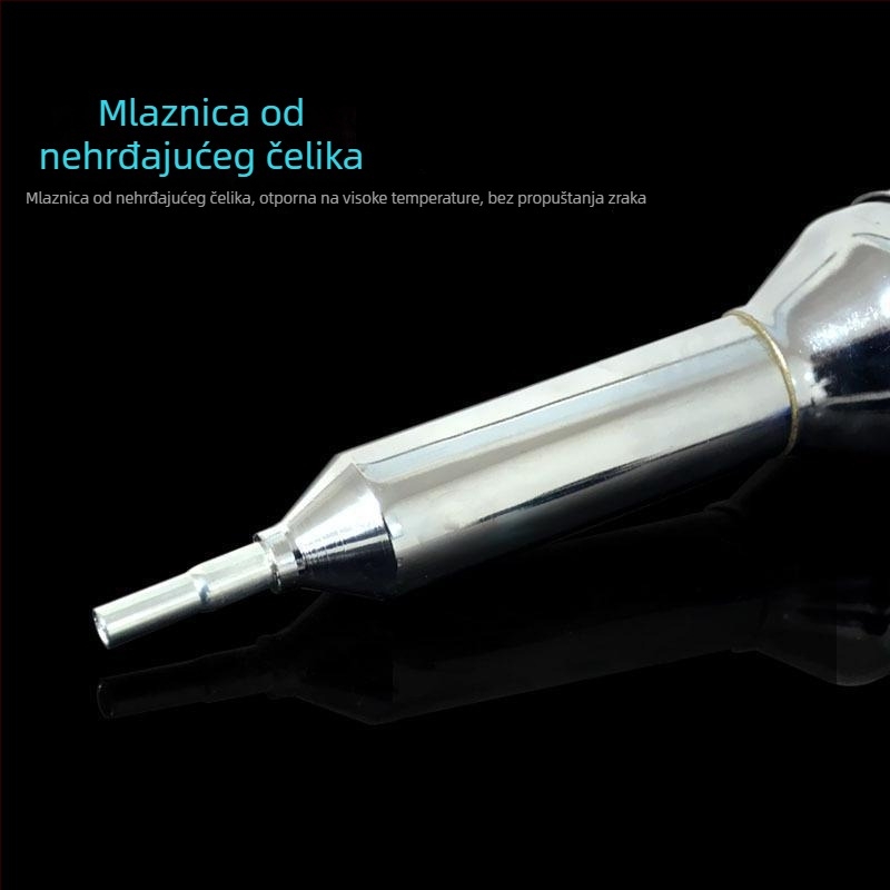 Pistol za zavarivanje plastike toplim zrakom, kompaktni kućni model s podesive temperaturom, za automobilsku plastiku