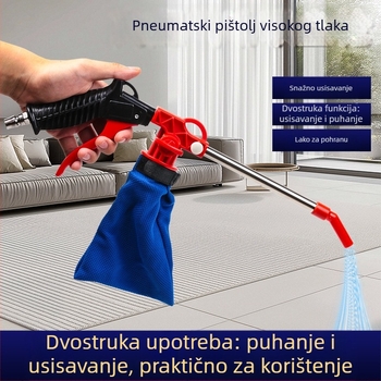 Integrirani zračni pištolj za šivaću mašinu s usisavanjem i ispuhom prašine
