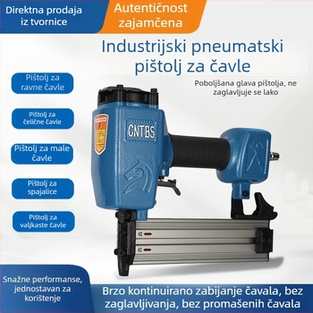 Pneumatski pištolj za čavlje F30, prav, 15–64 mm, kapacitet 50 čavli, za drvoobradu i dekoracije