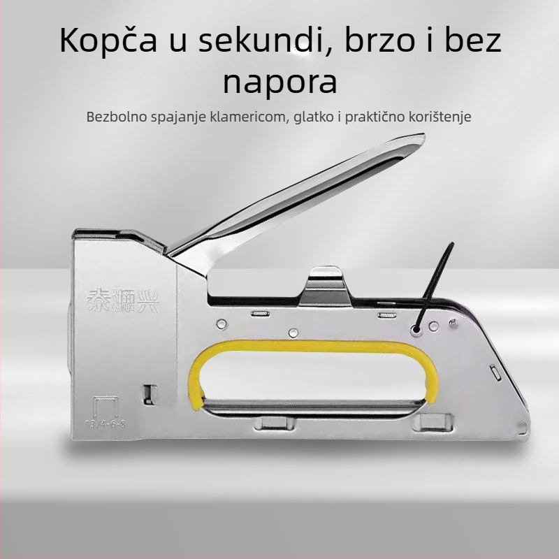 Ručni i pneumatski pištolj za čavle, model 1008F, U-oblik, namijenjen izradi namještaja
