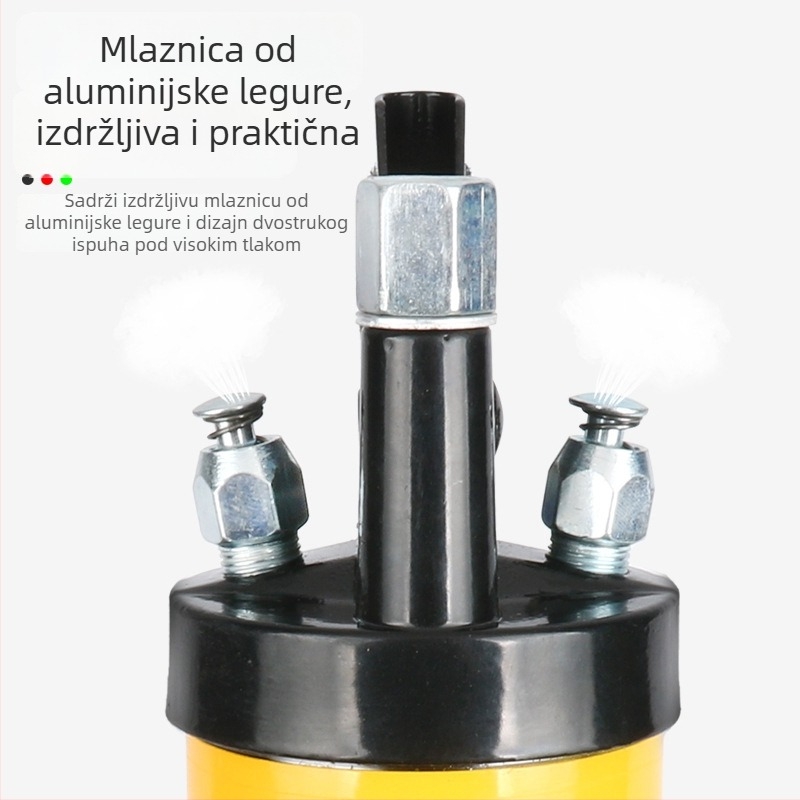 Prilagođeni ručni visokotlačni pištolj za mazivo, s jednom ili dvostrukim polugom, 600 ml