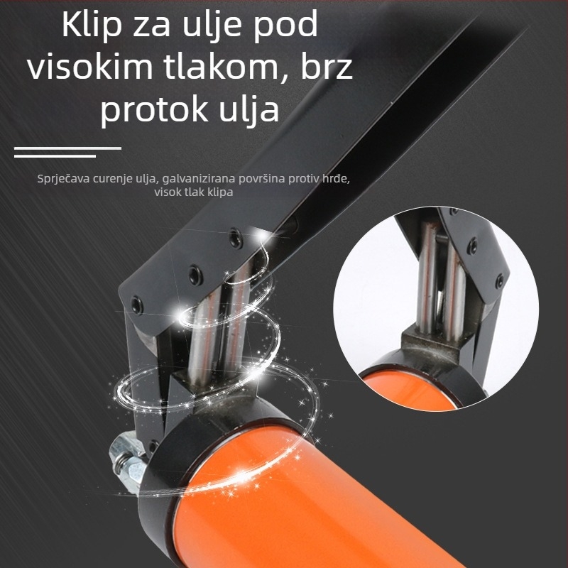 Prilagođeni ručni visokotlačni pištolj za mazivo, s jednom ili dvostrukim polugom, 600 ml