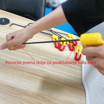 Set alata za popravak udubljenja automobila – rotirajuća kuka, palica za izravnavanje udubljenja i alat za branik