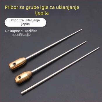 Alat za uklanjanje ljepila OCA – grube čelične igle, konične igle, 9 cm duljine, različite duljine i debljine za navijanje ljepila