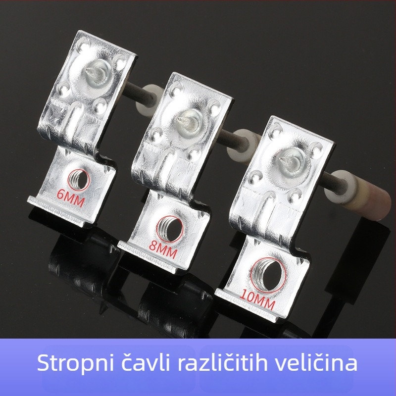 Pištolj za nokte za strop s integriranim alatom, za nokte 6/8/10 mm, za cementne zidove