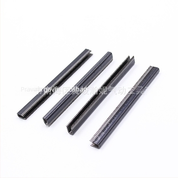 U-obličeni ekseri od visokougljičnog čelika, crni, 1,25×0,9 mm, duljina 10 mm, za aluminijske cijevi i čelične ploče