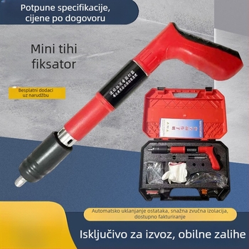 Pneumatski pištolj za nokte za drveni rad, s integriranim tišim sustavom i alatom za učvršćivanje vodovoda i elektrike – sve u jednom
