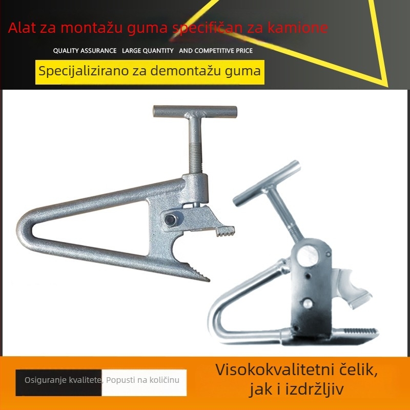 Veliki set dodatne opreme za stroj za izmjenu guma: držač za montažu guma i držač za demontažu guma