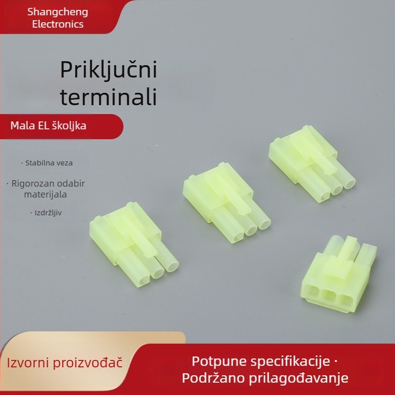 Zeleni EL konektor za RC modele zrakoplova, 4,5 mm, muški i ženski konektor, terminal, 2-pin baterijski priključak