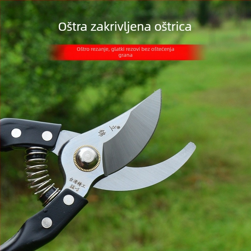 Škarice za podrezivanje od mangan čelika za grane i voćke, vrtne škarice s priborom
