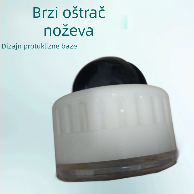 Okroglasti brusni kamen s usisnom čašom za kućnu kuhinju, dvostrano oštrenje noževa i škara