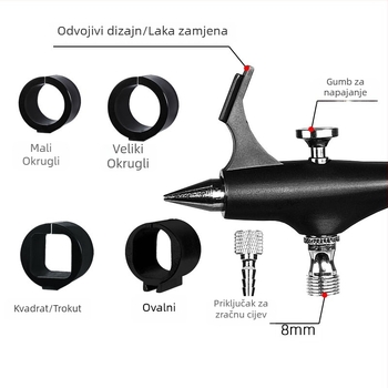 Višefunkcijski marker s aerografom, model 1.0, za vojničke minijature