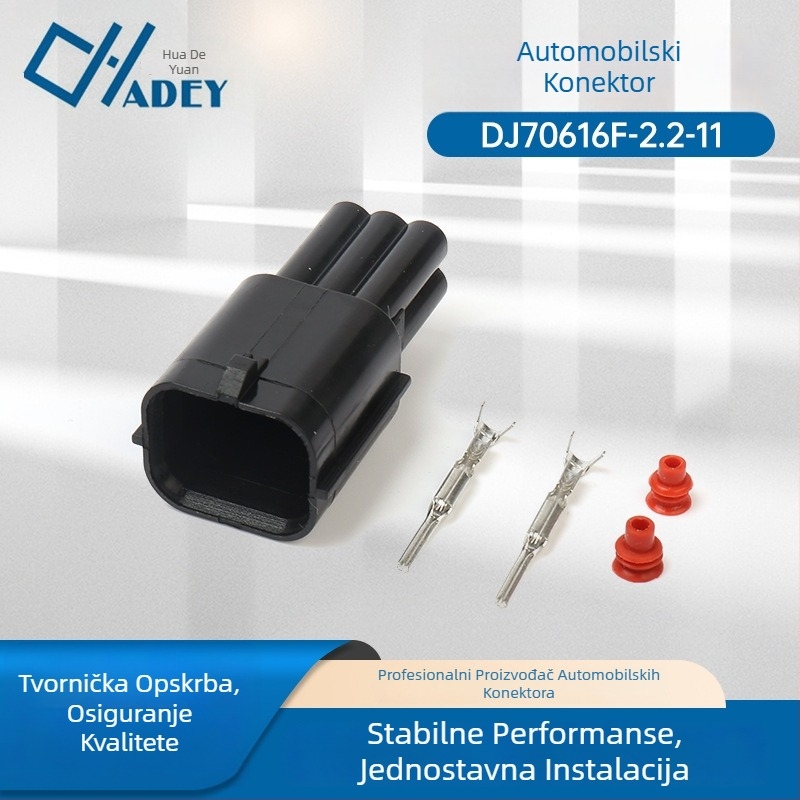 DJ70616F-2.2-11 Automobilski konektor, priključak i kabelski snop, vodootporno kućište