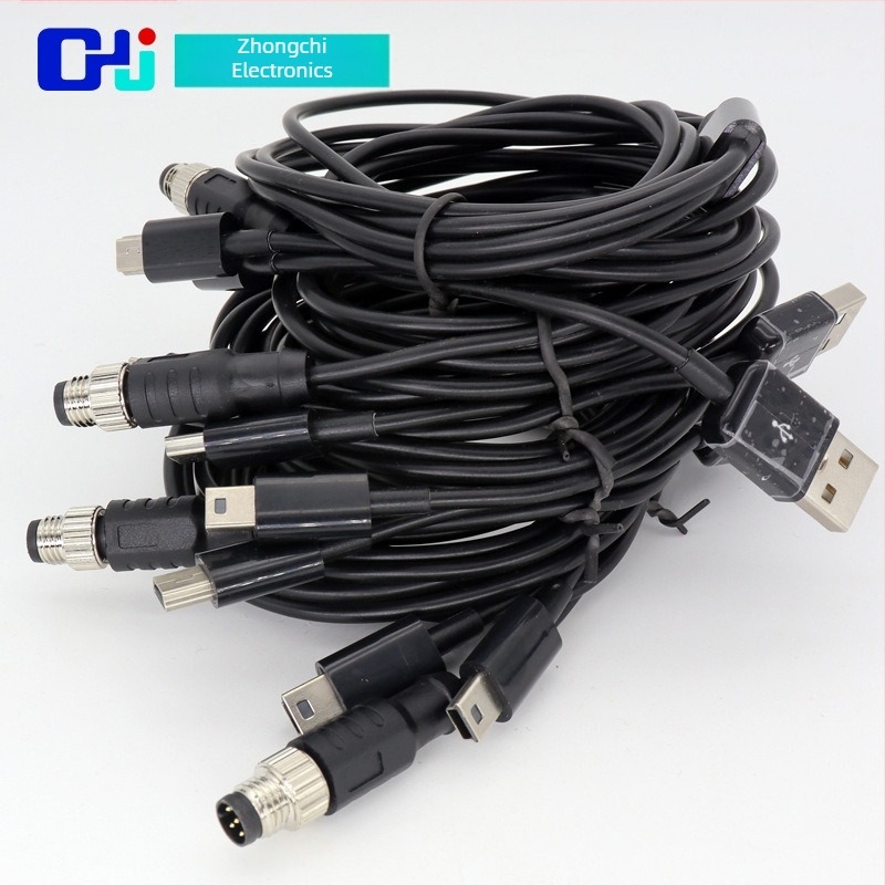 M8 vodootporan konektor za kabel, 8 jezgri, 12P17 pinova, za senzore