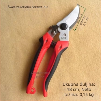 Sagawa Ji 752 782 762 škare za podrezivanje voćaka, rezanje listova i pupova, vrtne škare
