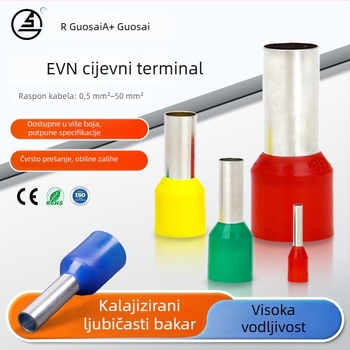 EVN0508 Nylon izolirani pin terminal, cijevnog oblika, predizoliran