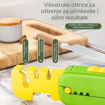Novi mini sklopivi oštrač noževa za kućnu upotrebu – brz kamen za oštrenje noževa i škara