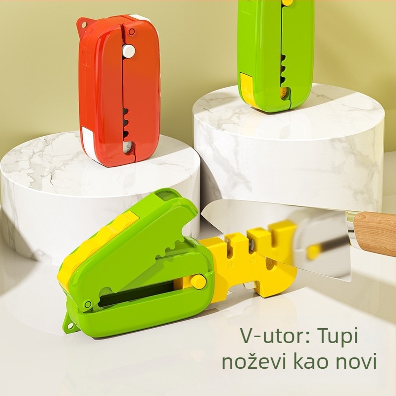 Novi mini sklopivi oštrač noževa za kućnu upotrebu – brz kamen za oštrenje noževa i škara
