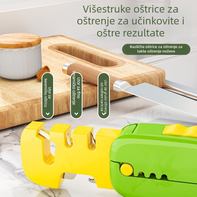 Novi mini sklopivi oštrač noževa za kućnu upotrebu – brz kamen za oštrenje noževa i škara