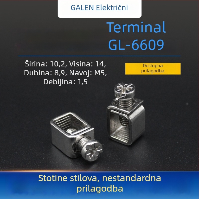 GL-6609 DZ47 terminalni blok za elektromjer, C45 željezni terminal