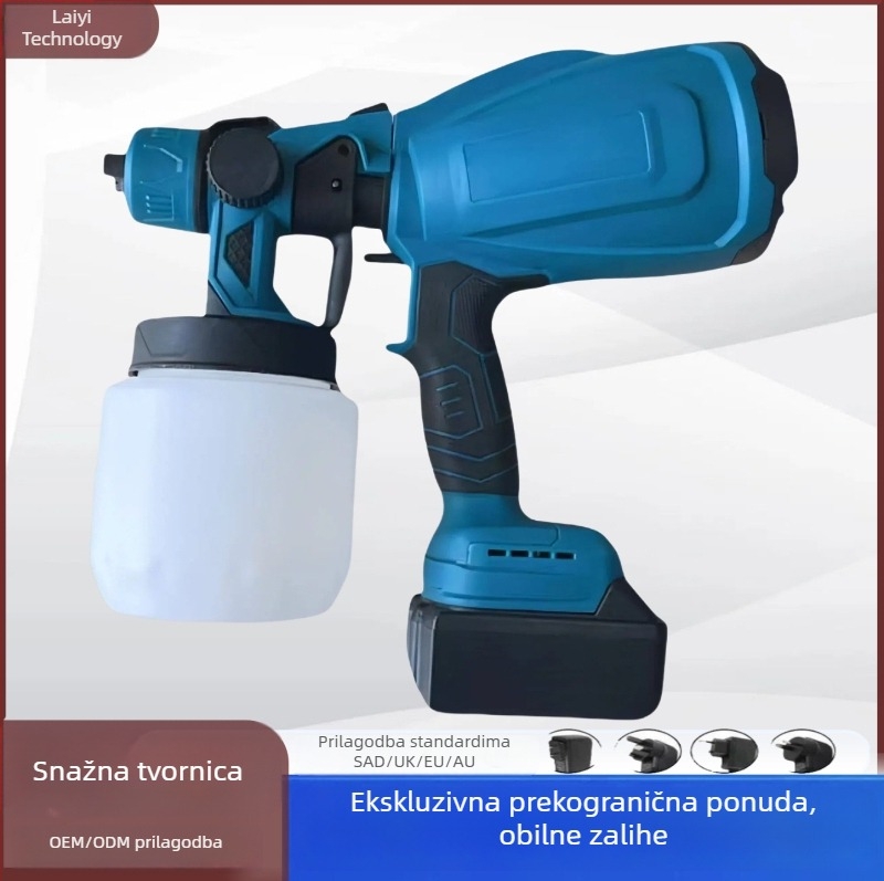Električni sprejač za boju s litijskom baterijom – latex sprejač za kućnu upotrebu