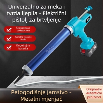  Električni pištolj za ljepilo za strukturna ljepila, potpuno automatski, s litijevom baterijom, namijenjen staklenom ljepilu