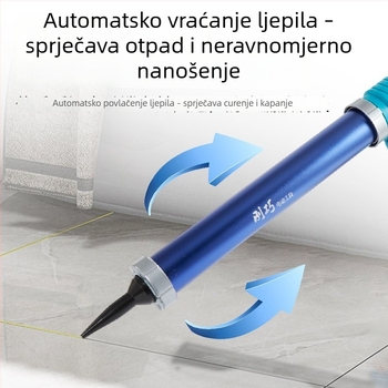  Električni pištolj za ljepilo za strukturna ljepila, potpuno automatski, s litijevom baterijom, namijenjen staklenom ljepilu