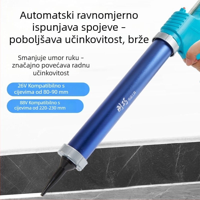 Električni pištolj za ljepilo za strukturna ljepila, potpuno automatski, s litijevom baterijom, namijenjen staklenom ljepilu