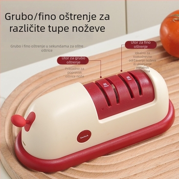 Električni oštrač noževa s vlastitim dizajnom, kućanski alat, kompaktan i punjiv