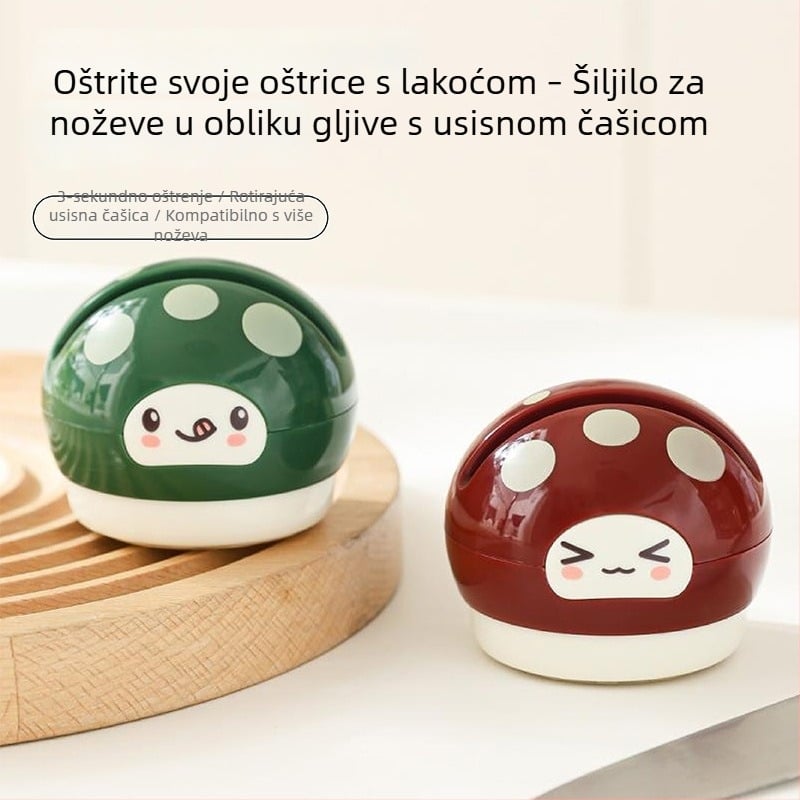 Kreativni oštrač nože s usisavačem za kuhinju, zid ili radnu ploču, kamen za oštrenje s dvostrukim V rubom, učinkovito oštrenje