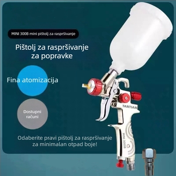 Tanfield 3000B sprej pištolj za popravak automobila, visoka atomizacija, lakiranje metalnih ploča, pneumatski, ekološki