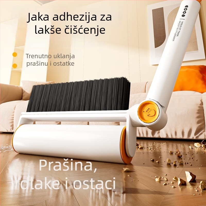 Višefunkcionalni rolni za uklanjanje dlačica s plastičnom drškom, za kućnu upotrebu — uklanja dlačice s posteljine, odjeće i dlake kućnih ljubimaca