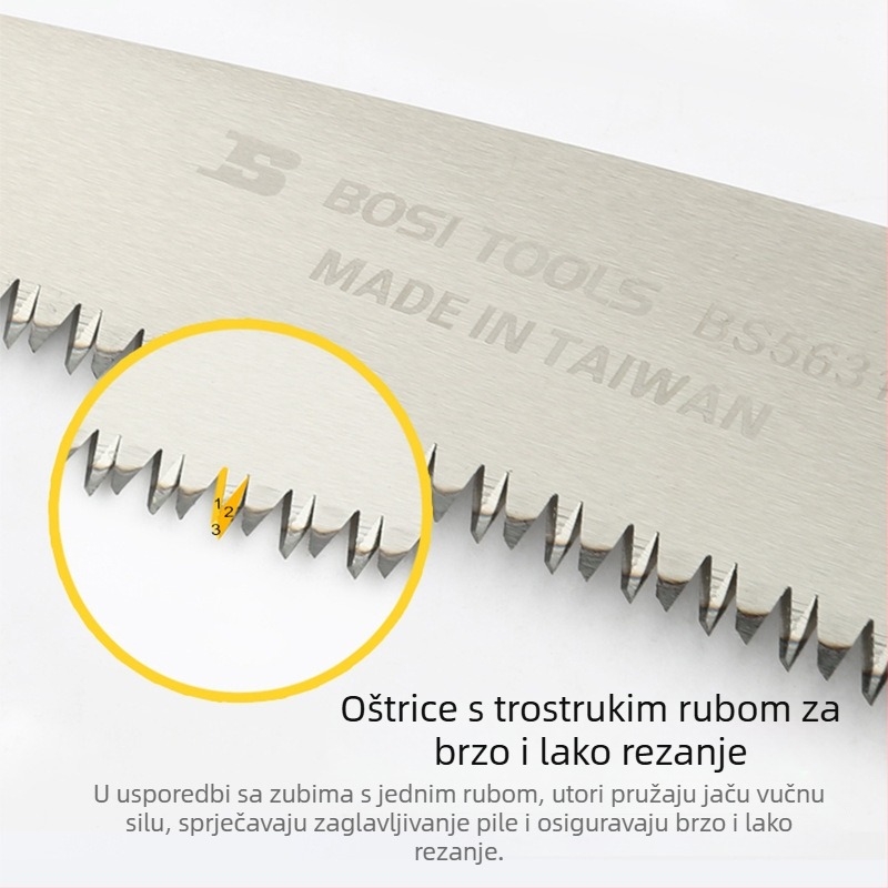 Persia Vrtna pila za podrezivanje voćnih stabala, ručna pila za kućnu izradu drva