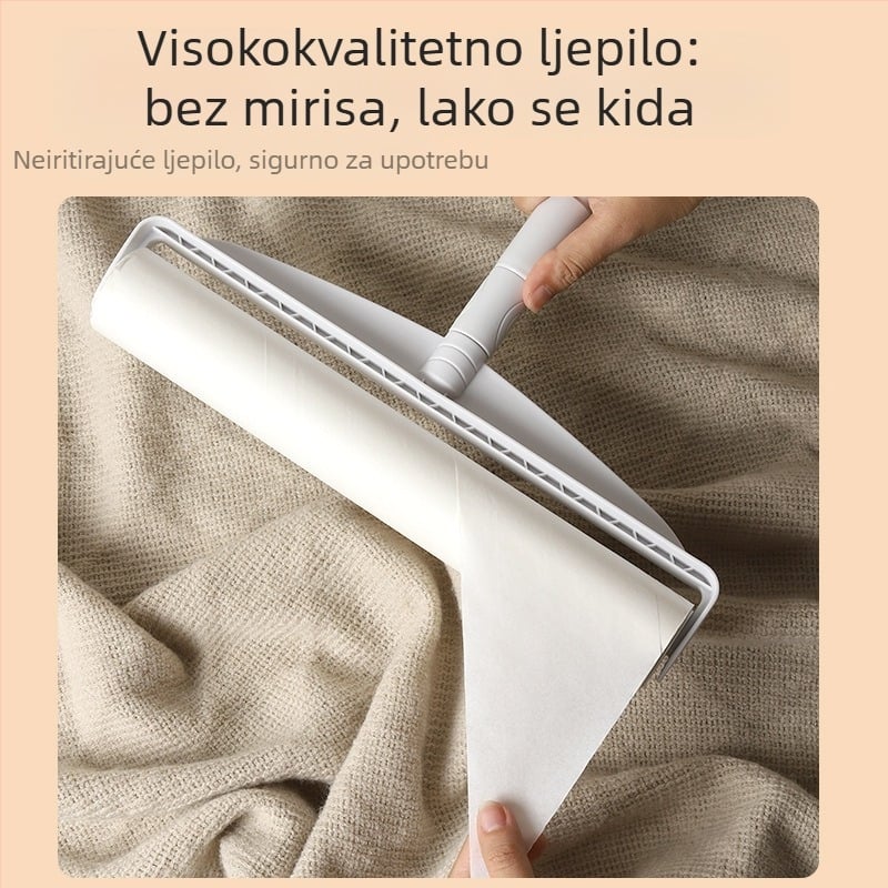 Rola za uklanjanje dlaka s spojnom šipkom za krevete, tepihe i sofe