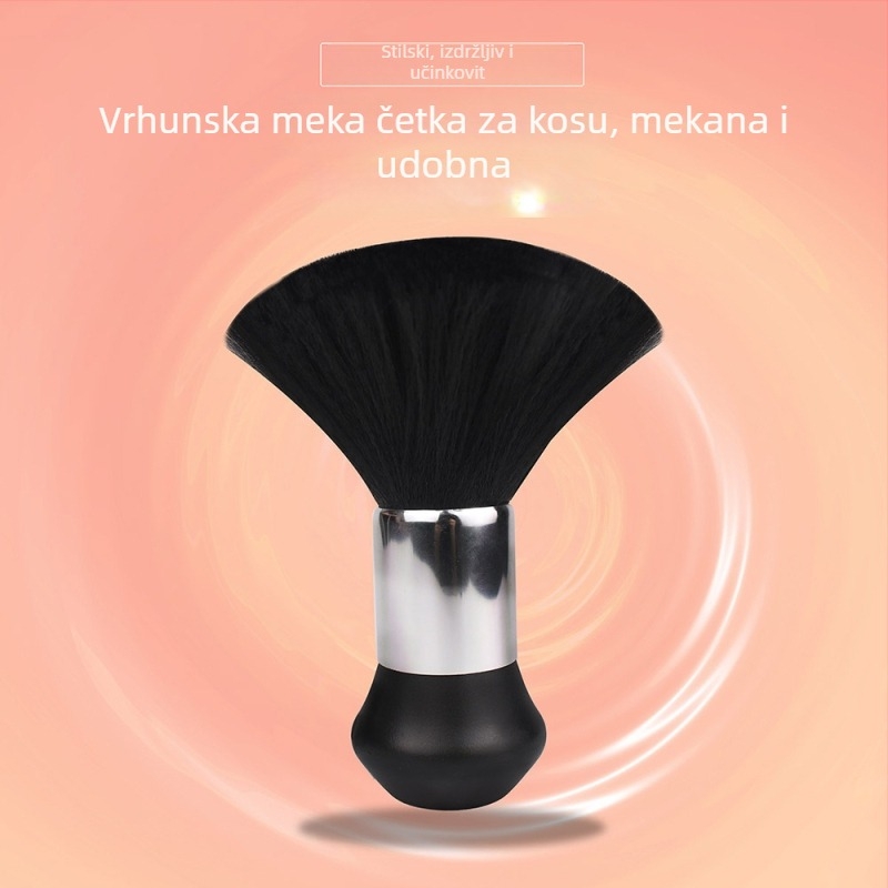 Četkica za bradu s sintetičkim vlaknima, plastična drška, ukupna duljina 13,5 cm, duljina vlakana 6 cm, jedna četka, uz torbicu