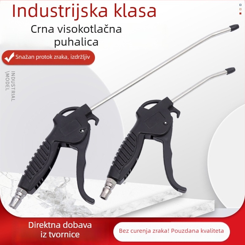 Crni visokotlačni pištolj za puhanje prašine