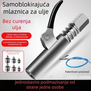 Glava mlaznice za pištolj za mazivo, tip zaključavajući, visokotlačna, ručno zaključavanje