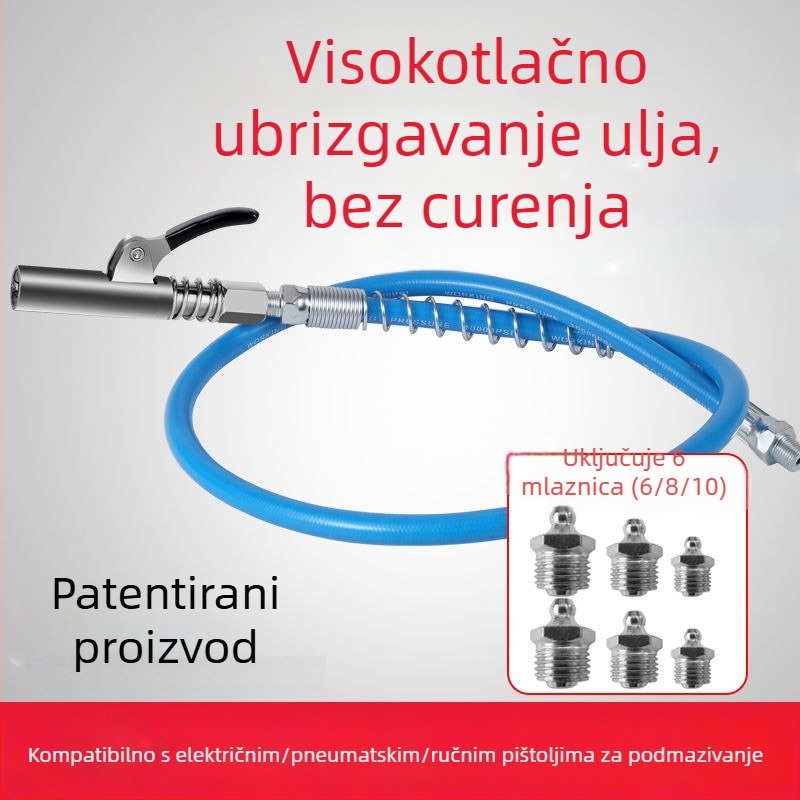 Glava mlaznice za pištolj za mazivo, tip zaključavajući, visokotlačna, ručno zaključavanje