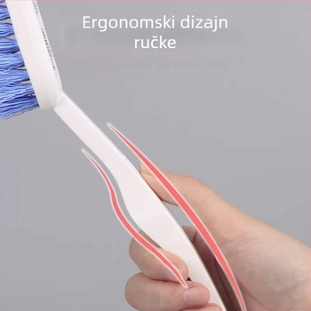 Camellia plastična univerzalna četka za cipele, duga drška, četka za čišćenje cipela, kutna i za spojeve na zidu, tvrda vlakna