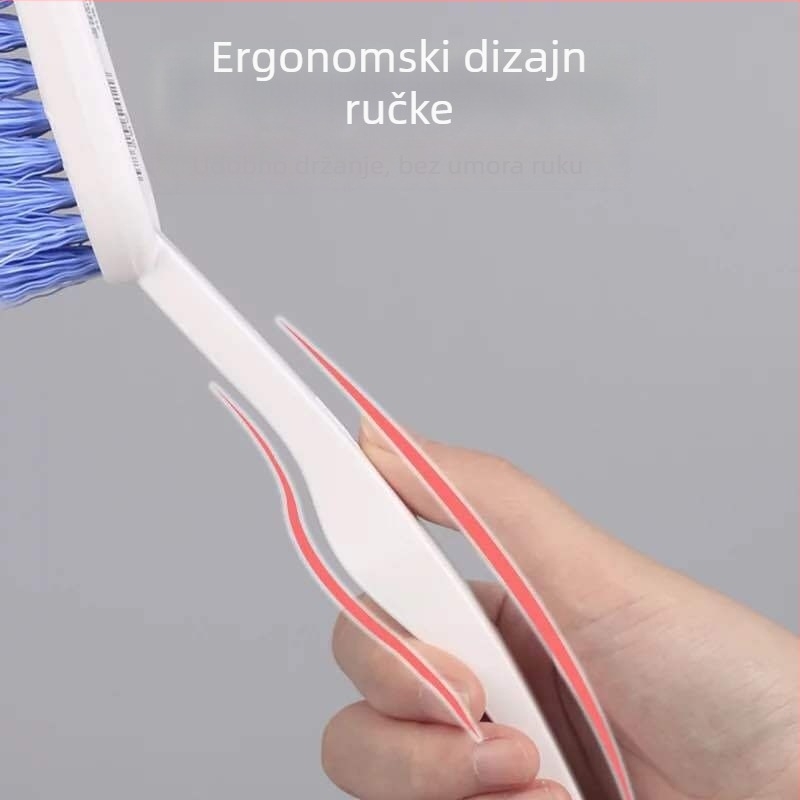 Camellia plastična univerzalna četka za cipele, duga drška, četka za čišćenje cipela, kutna i za spojeve na zidu, tvrda vlakna