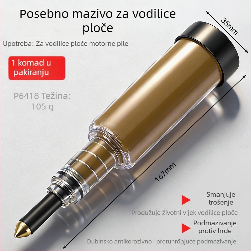 Pištolj za podmazivanje vodilice lančanog pila, mali prijenosni debeli mazivo, ručni podmazivač